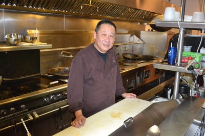 Sunny Law in the kitchen at Sushi Table.